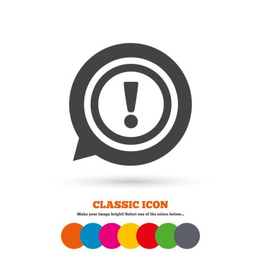 Exclamation mark, attention icon
