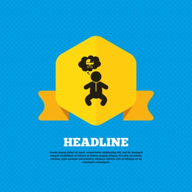 Baby infant, child icon.