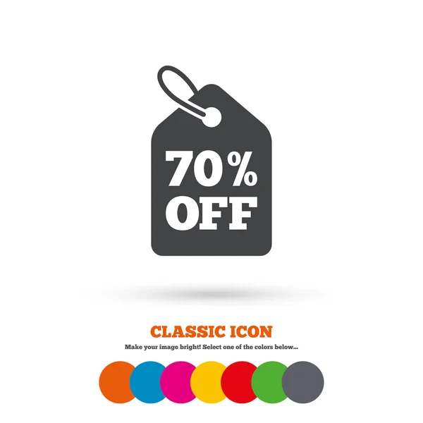 70 percent, sale, discount icon — 图库矢量图片