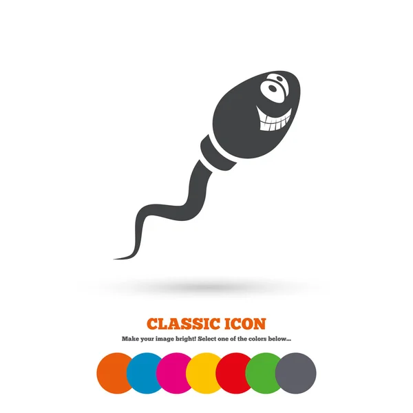 Sperm, fertilization icon. — Stock Vector