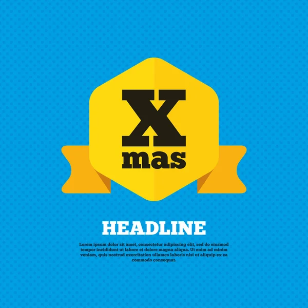 Xmas, Christmas holiday ikonen — Stock vektor