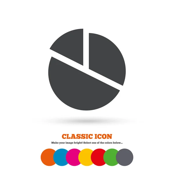 Pie chart, graph, Diagram icon. — Stockový vektor