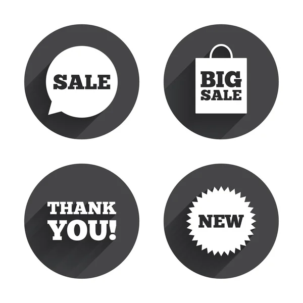 Sale, speech bubble icons. — Wektor stockowy