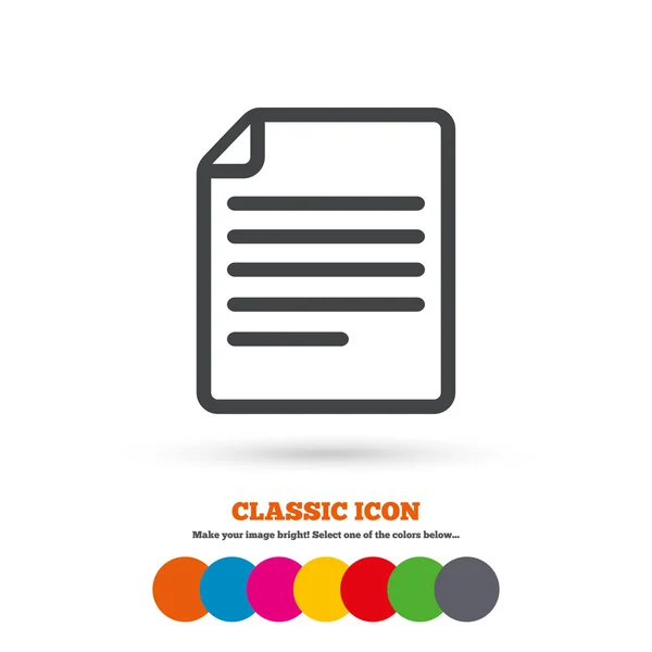 Archivo, documento, icono de descarga . — Vector de stock