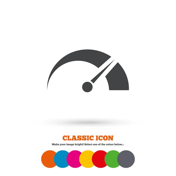 Tachometer, transport icon — Stock Vector