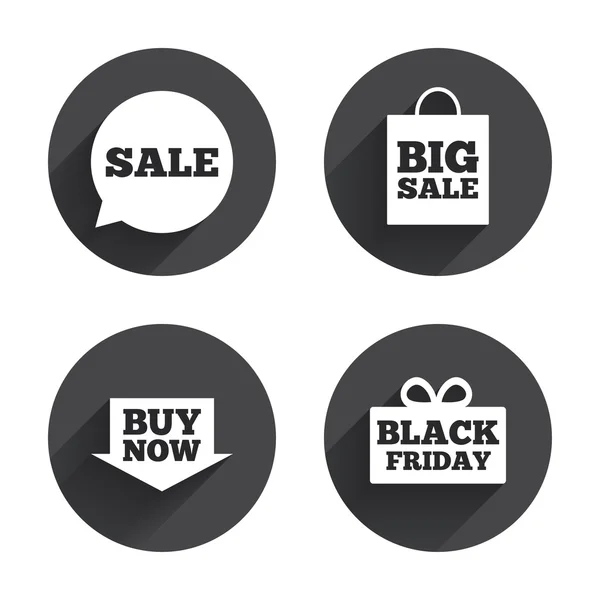 Sale, speech bubble, shopping icons. — Wektor stockowy