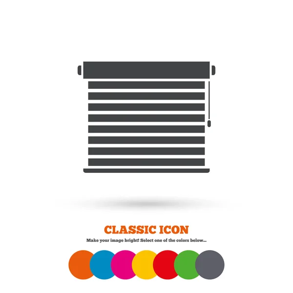 Window blinds icon — Stock Vector