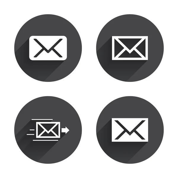 Mail, envelope, message icons — Stock Vector