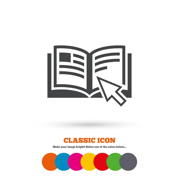 Instrucciones, manual boo icono — Vector de stock