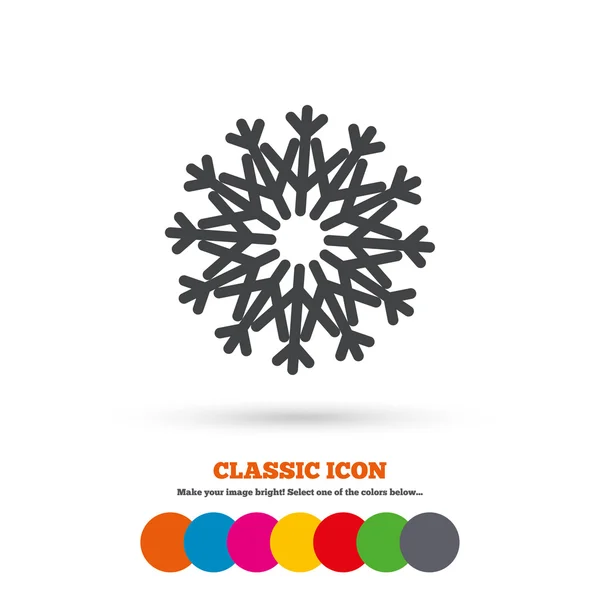 Snowflake, air conditioning icon — Stock Vector