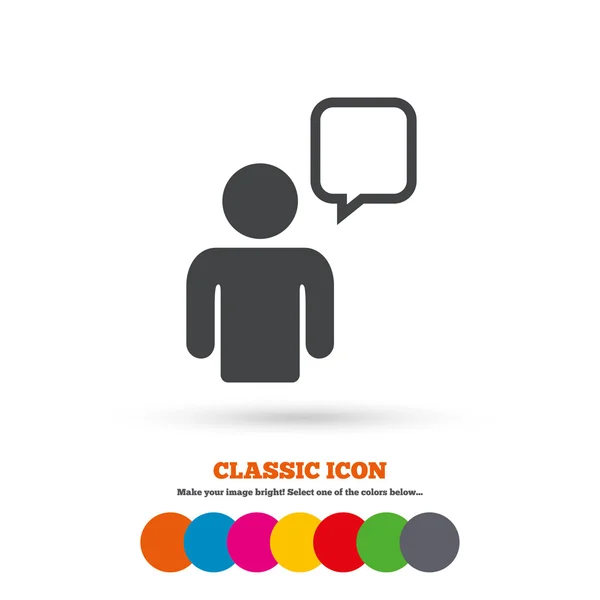 Chat, szövegbuborék-ikon. — Stock Vector