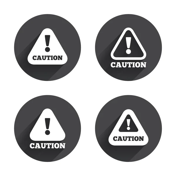 Attention, caution, warning signs. — Wektor stockowy