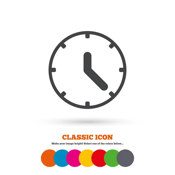 Mechanical clock icon. — Stock Vector