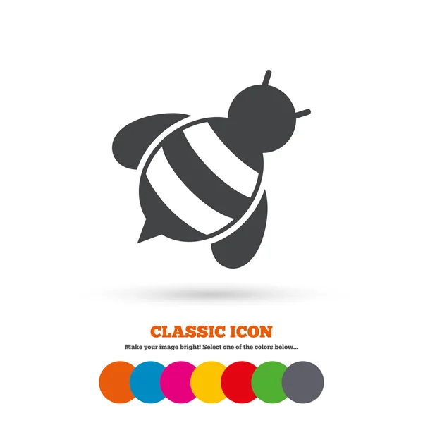 Bee, Honeybee, insect icon — Stock Vector