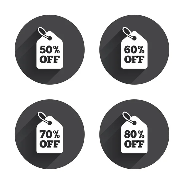 Sale, discount, price tag icons. — Stockvector