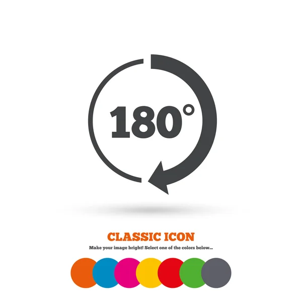 Angle 180 degrees, geometry icon — Stock Illustration Angle 180 degrees, geometry icon Vector Graphics