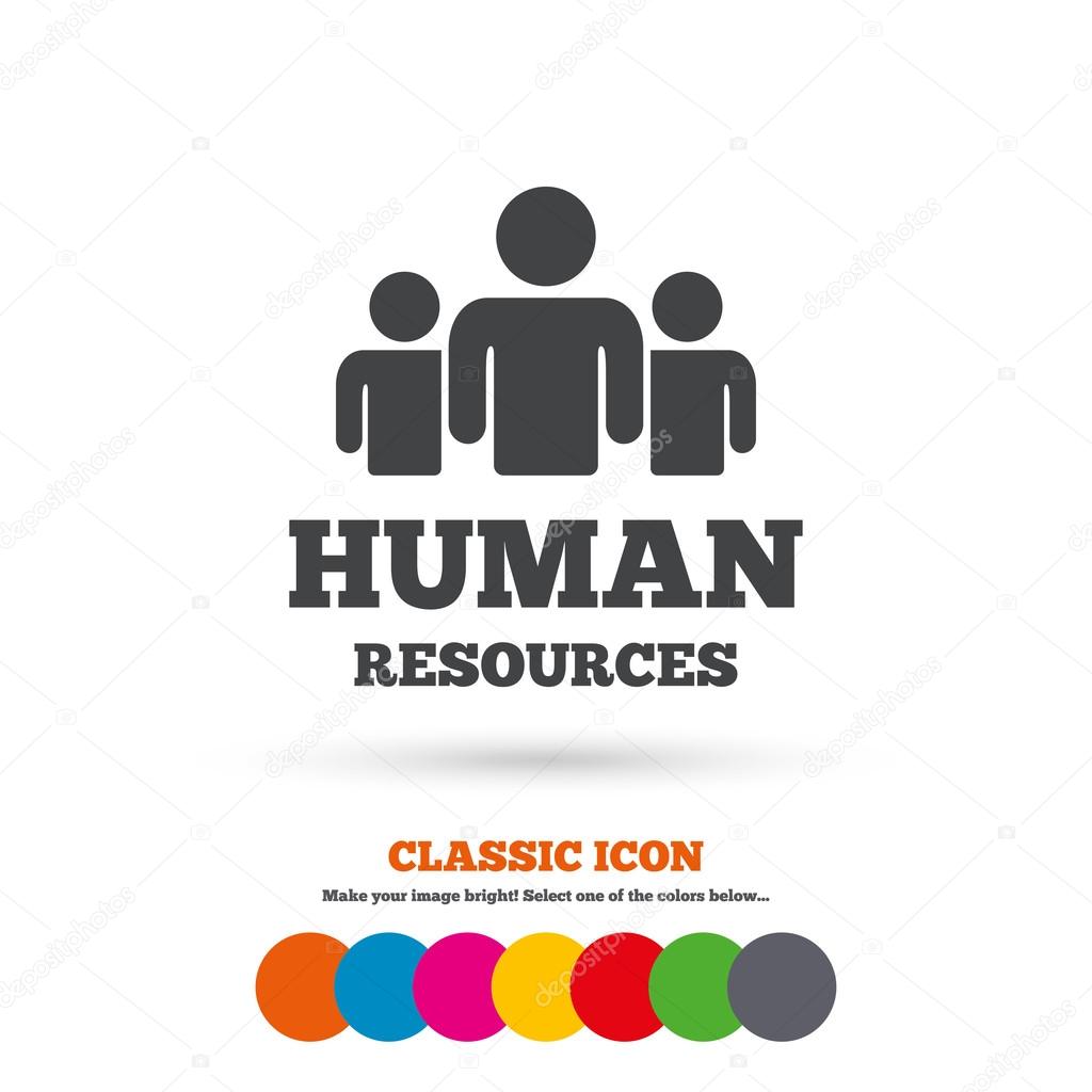 Human resources, HR icon