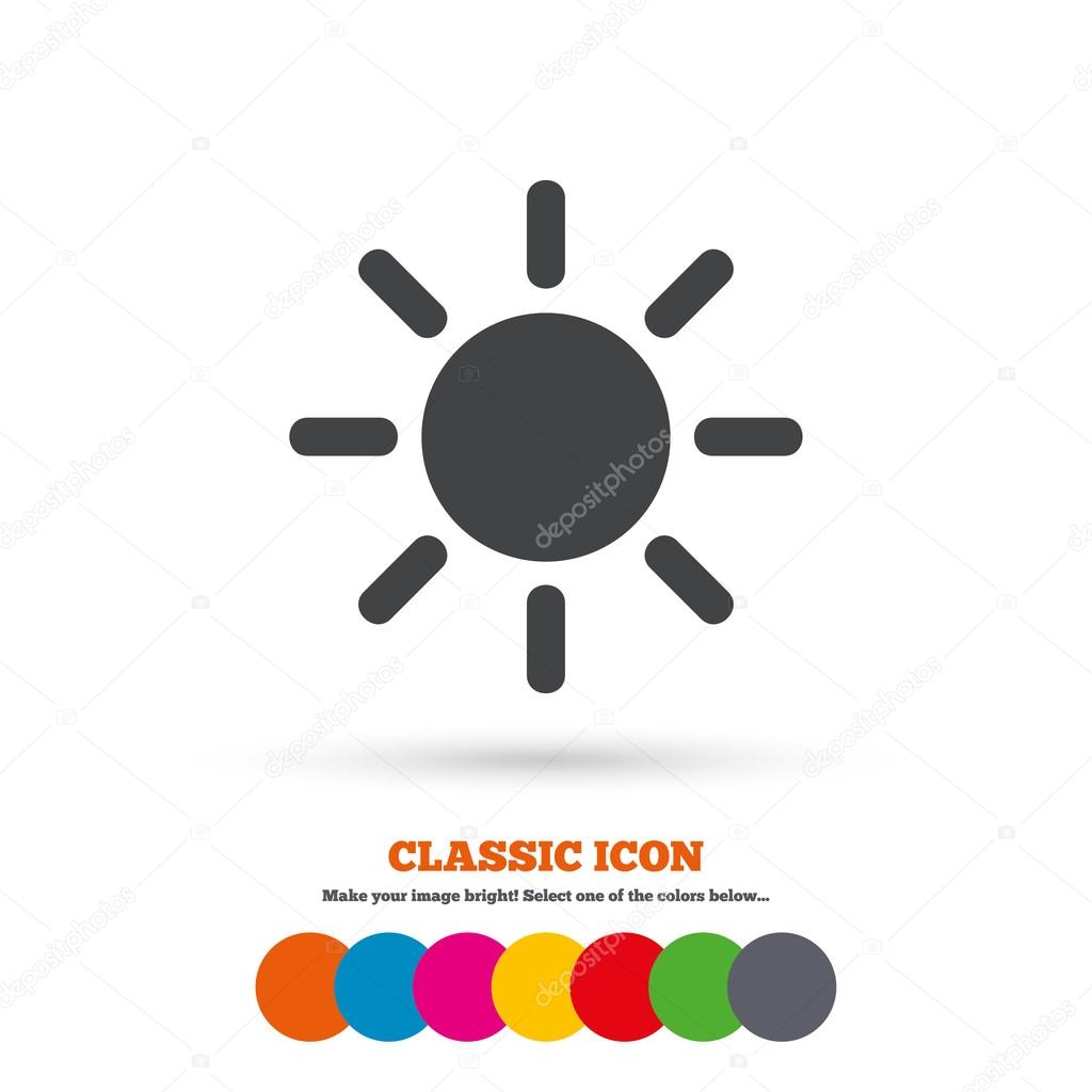 Sun, solarium, heat icon