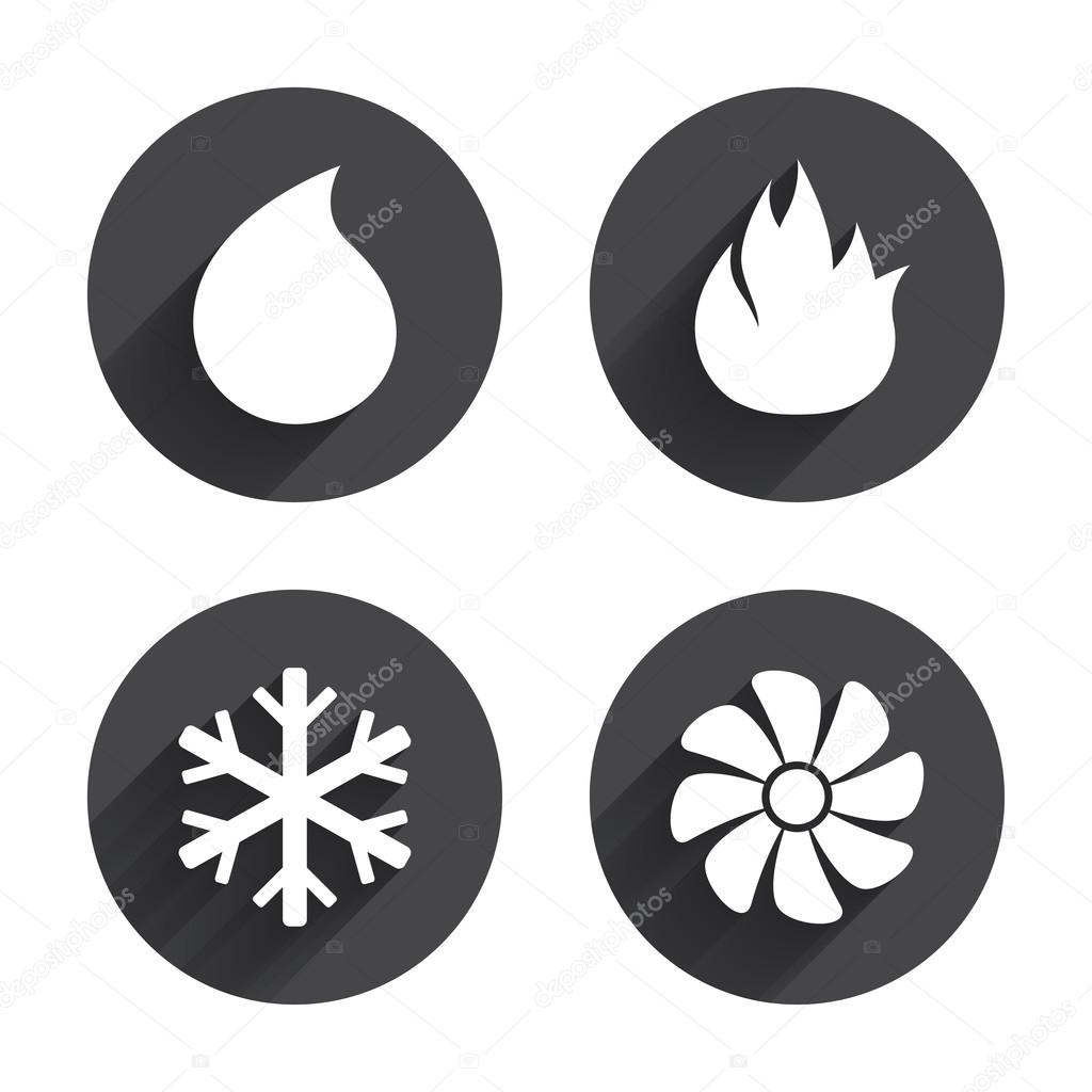 Heating, ventilating and air conditioning icon