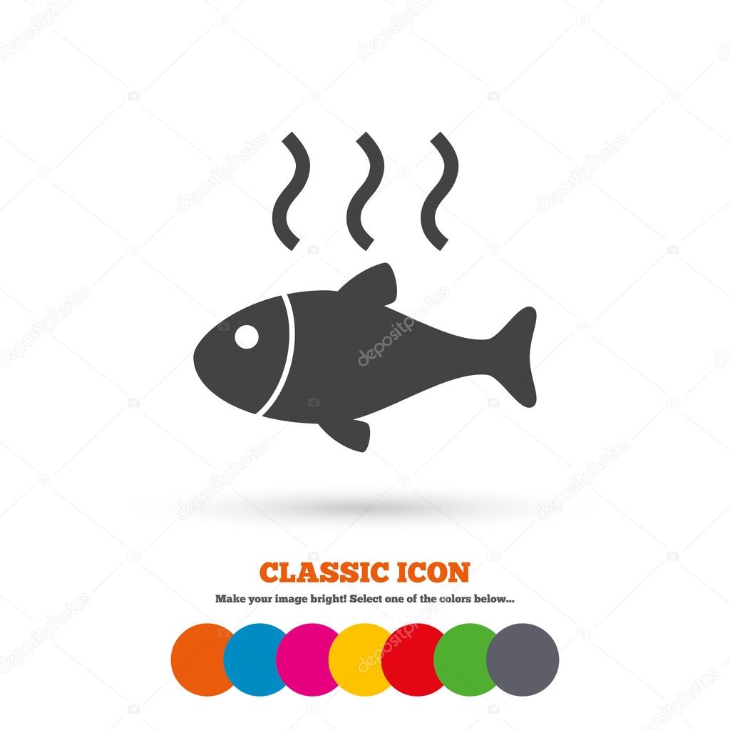 Fish, cook icon — Stock Vector © Blankstock #80518502