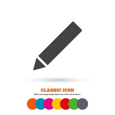 Pencil, . Edit content icon.