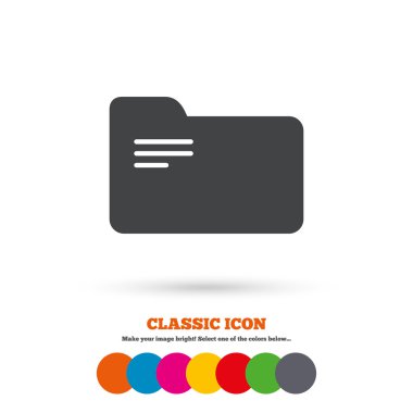 Document, folder,   Accounting icon