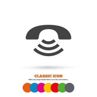 Phone, call icon. Support symbol.