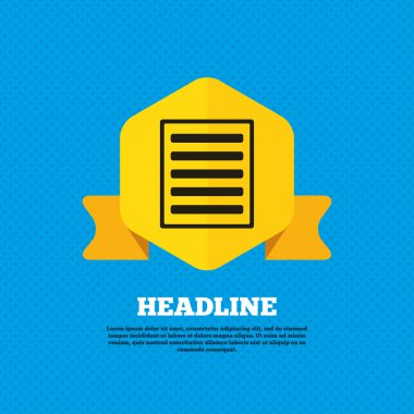 List, content option icon