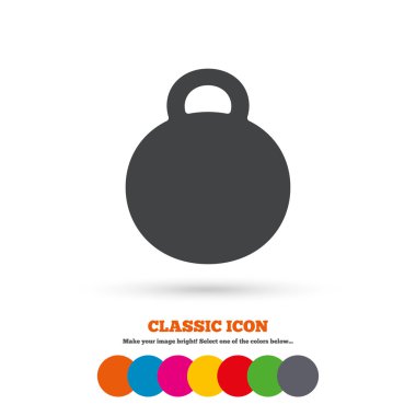 Weight,  Sport symbol. Fitness.