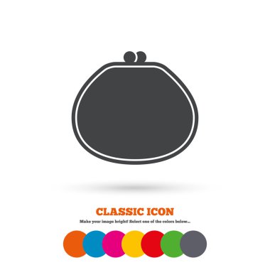 Wallet,  Cash bag icon.