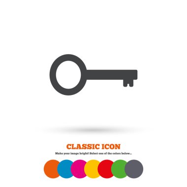 Key, unlock, security icon