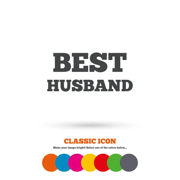 Best husband, award icon — 图库矢量图片