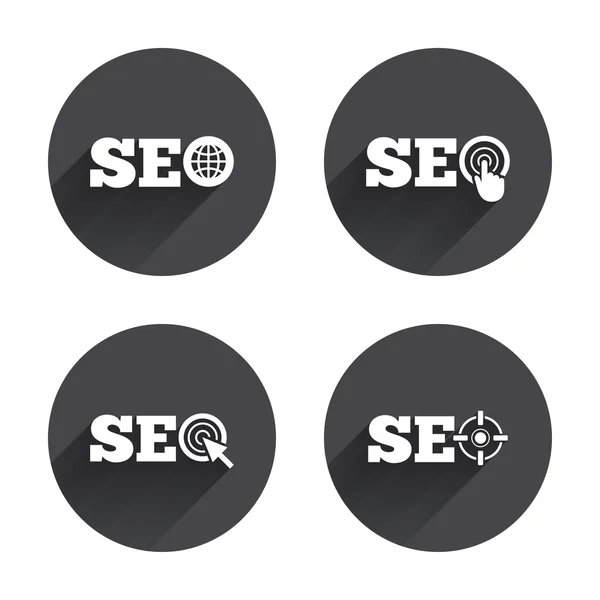 SEO, інтернет-іконки світу — стоковий вектор