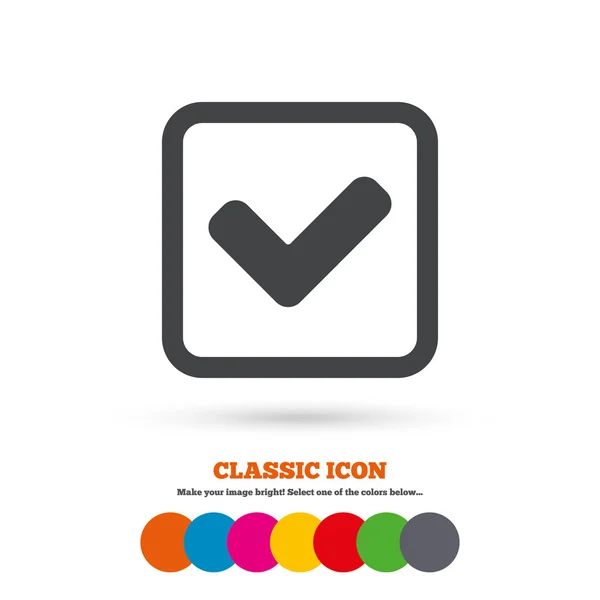 Check mark, yes icon — Stock Vector