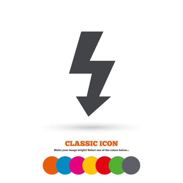Photo flash, Lightning icon. — Stock Vector