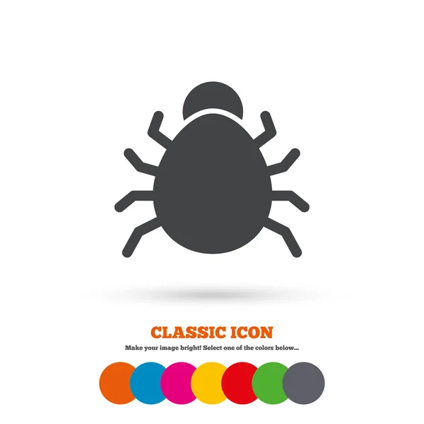 Bug, software, virus icon — Stockvector