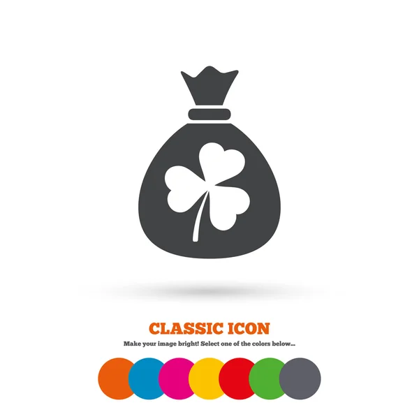 Money bag with Saint Patrick icon — Wektor stockowy