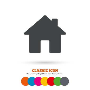 Home, Main page. Navigation icon