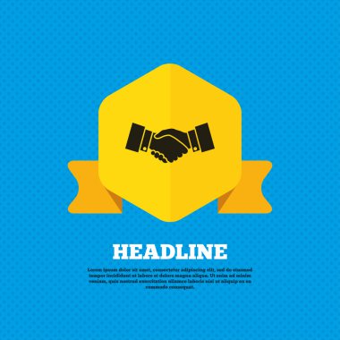 Handshake, Successful business symbol.