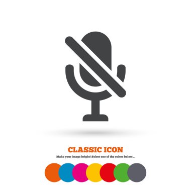 No Microphone, speaker  icon