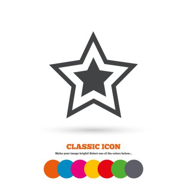 Star,  Favorite button. Navigation