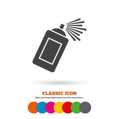 Graffiti spray, Aerosol paint icon