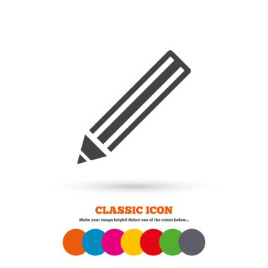Pencil,  Edit content icon.
