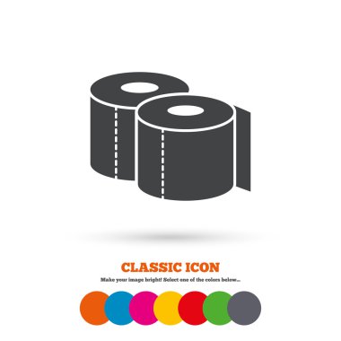 Toilet papers, WC, roll icon
