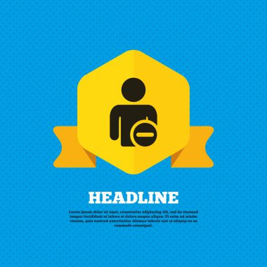 Delete user,  Remove friend icon