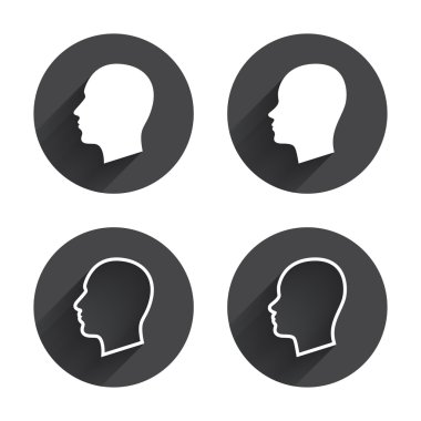 Male and female, head icons