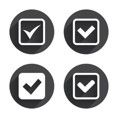 Check,  Checkbox, confirm icons.