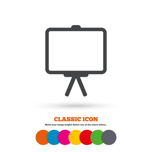 Presentation billboard icon — Stock Vector