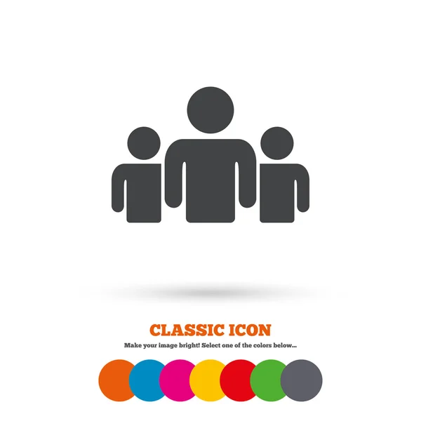 Group of people, share icon — Stock Vector