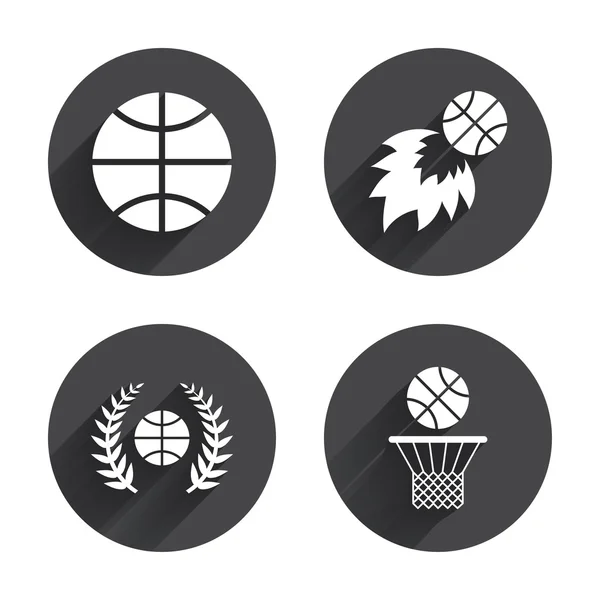 Basketball, icônes du sport — Image vectorielle